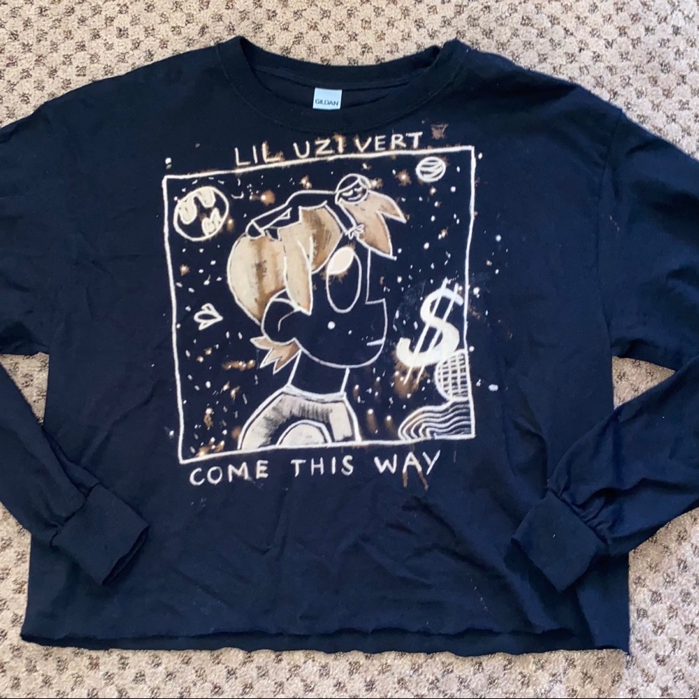 LIL UZI VERT BLEACHED TSHIRT (COME THIS WAY)